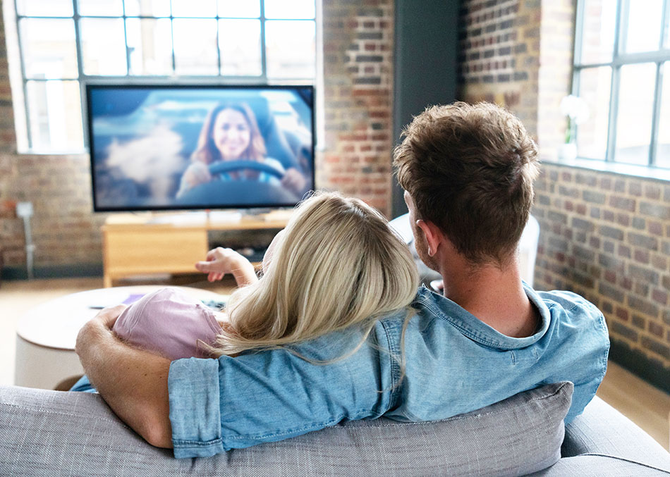 Couple Watching TV