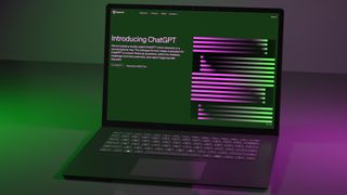 ChatGPT on a laptop
