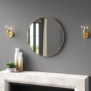 brass wall mirror