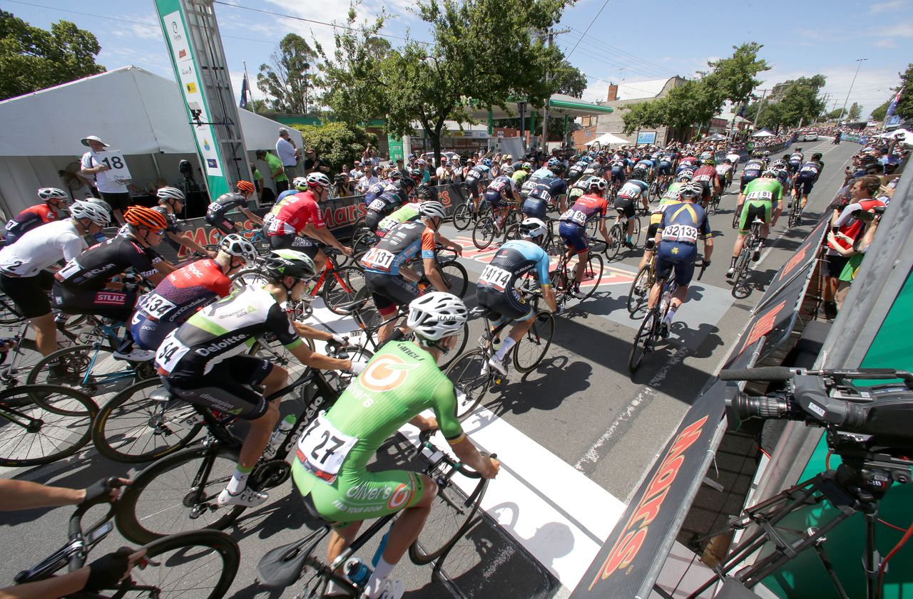 The race is underway
