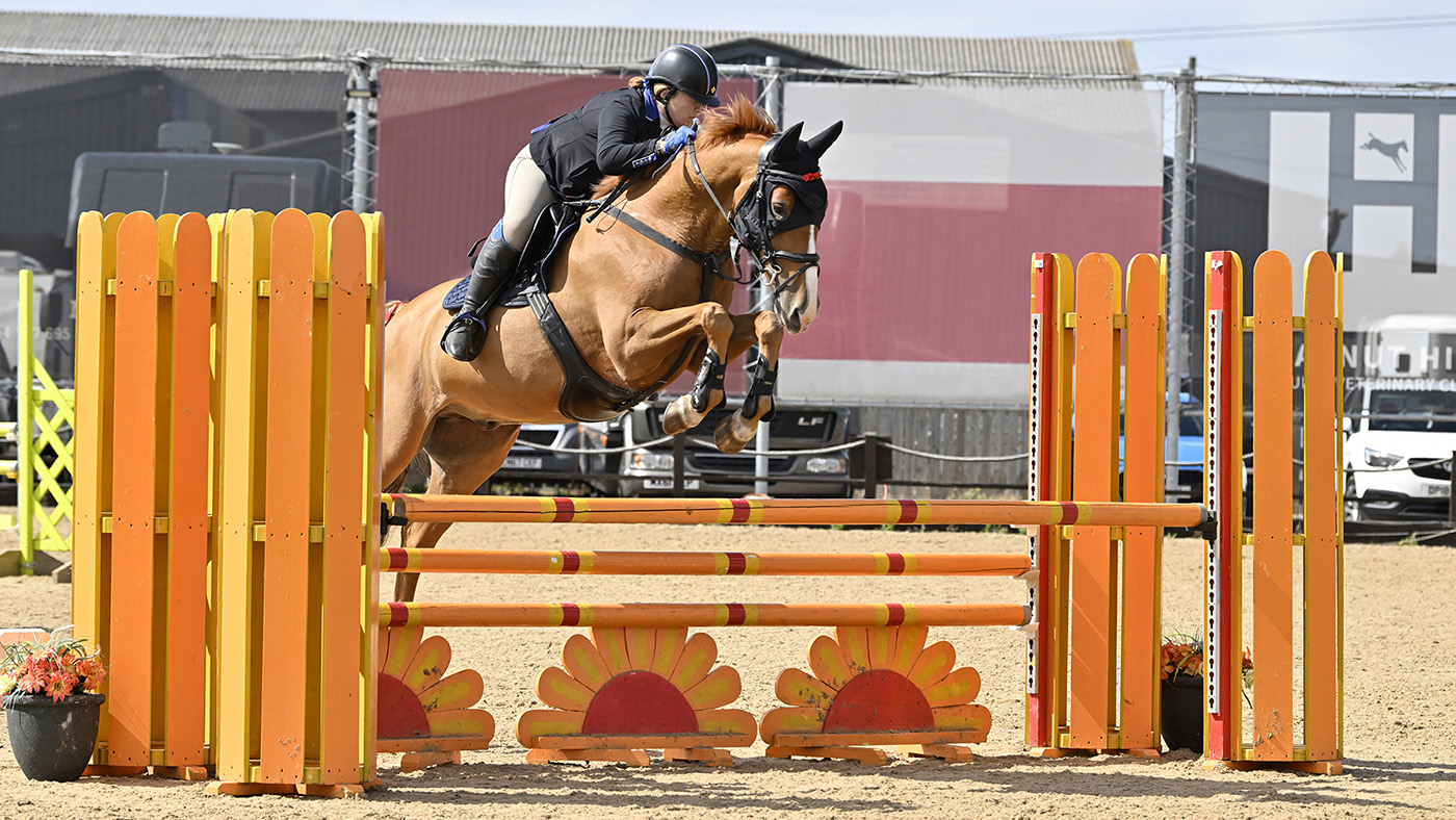 Jo Burns-Firth riding Freddie.