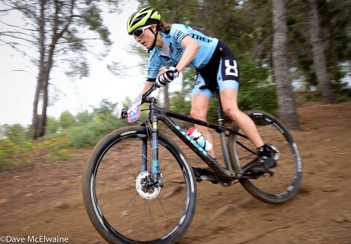 109 Mexican Champion Daniela Campuzano (Trek) riding to a sixth place finish