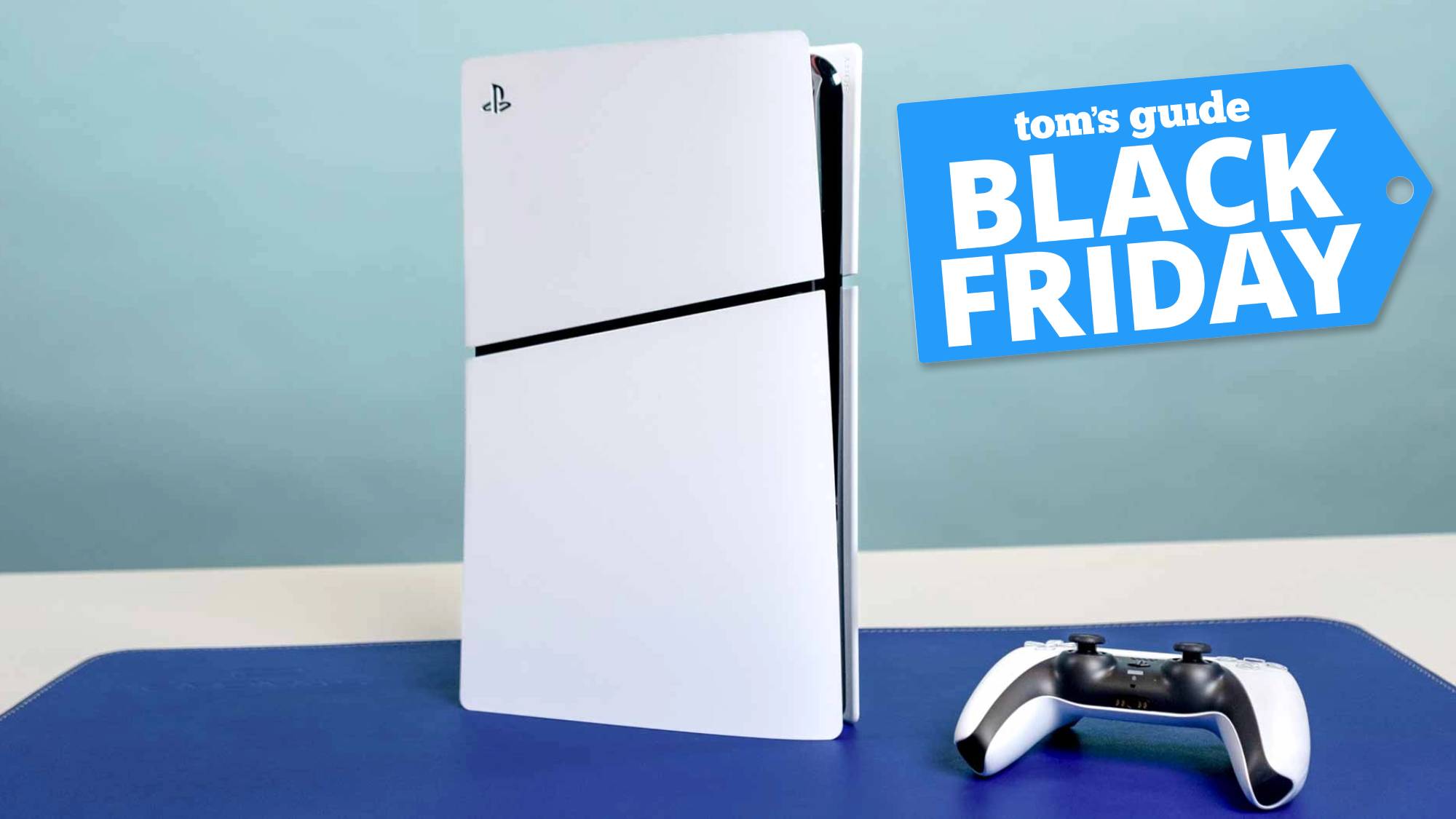 ps5 slim with a Black Friday deals tag