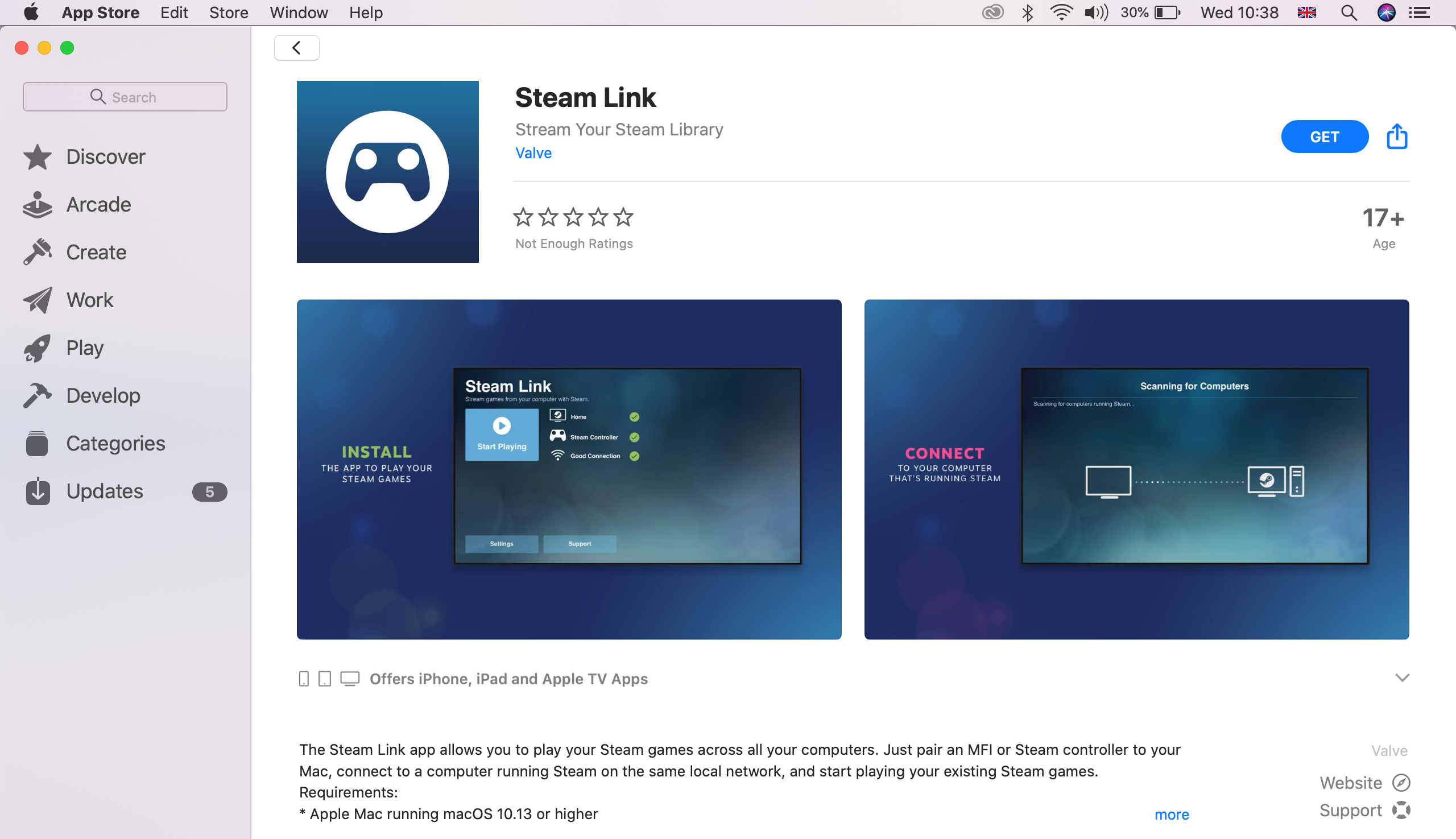 Steam Link on macOS