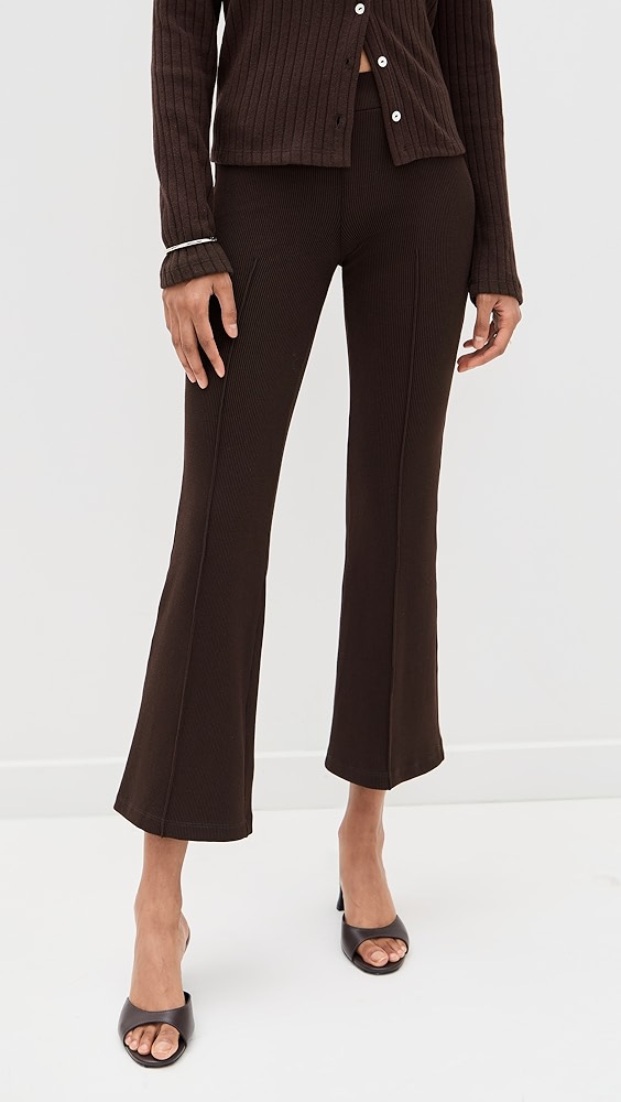 Donni. Rib Kick Flare Trousers