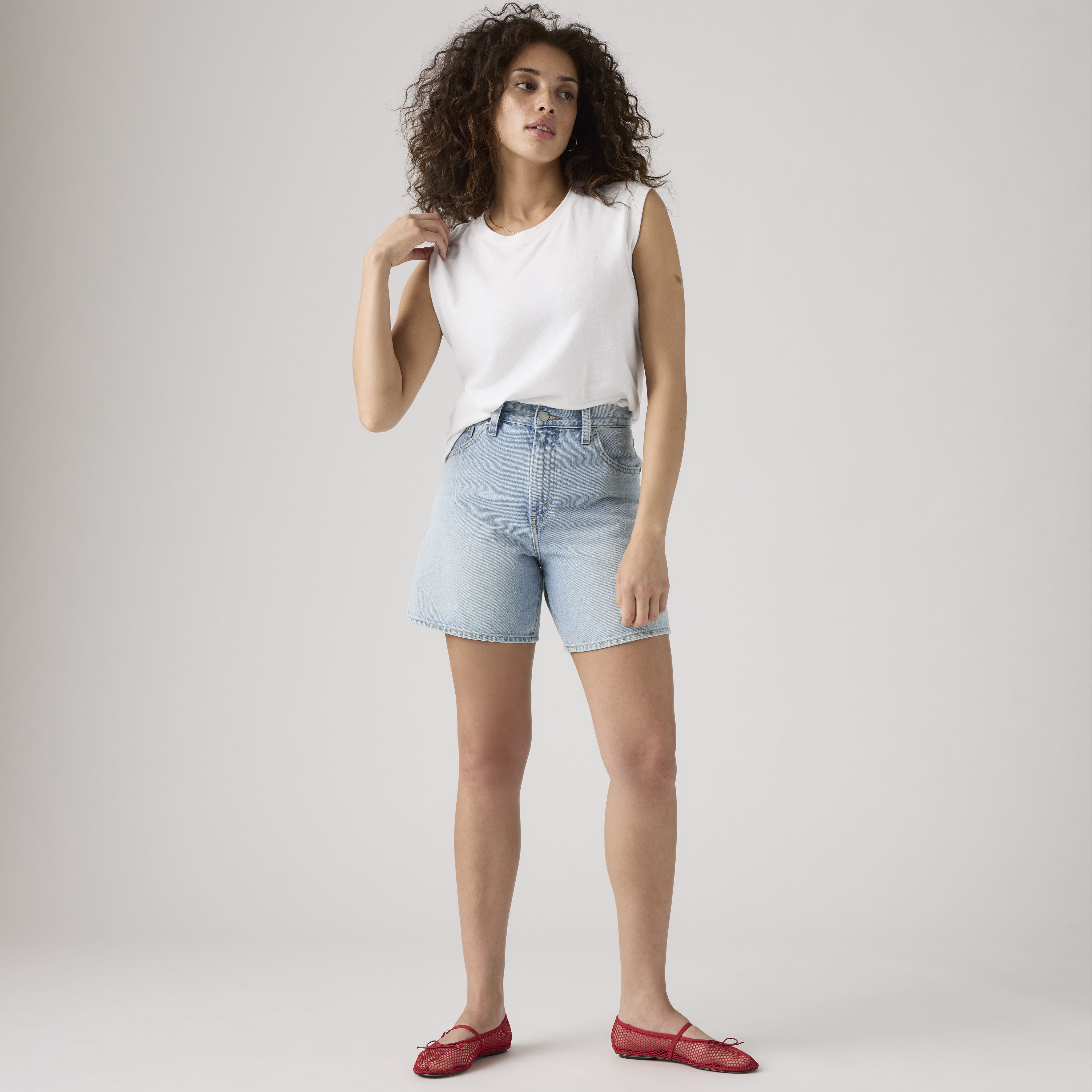 High Rise Baggy Women's Shorts