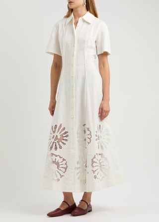 Annalise Linen-Blend Maxi Dress