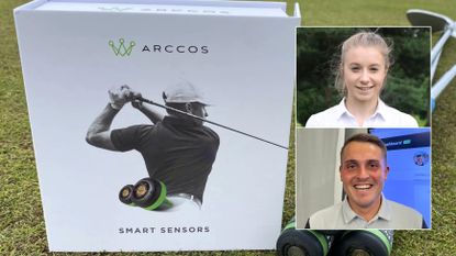 Arccos sensors and two golf coaches