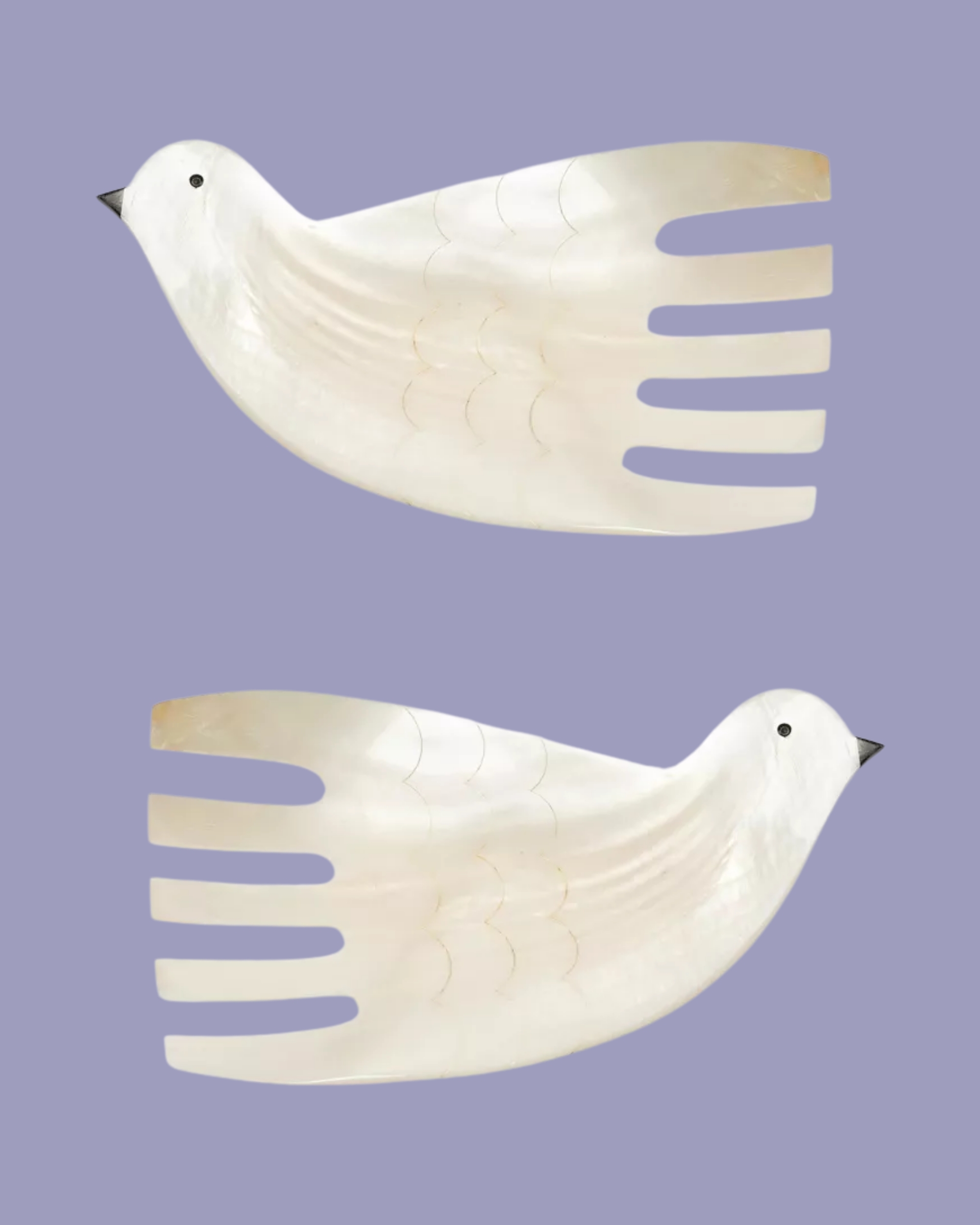 GOHAR WORLD, Dove Mother-Of-Pearl Salad Servers