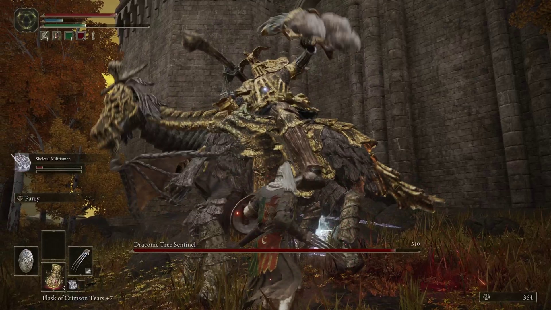 Elden Ring Draconic Tree Sentinel boss fight | GamesRadar+
