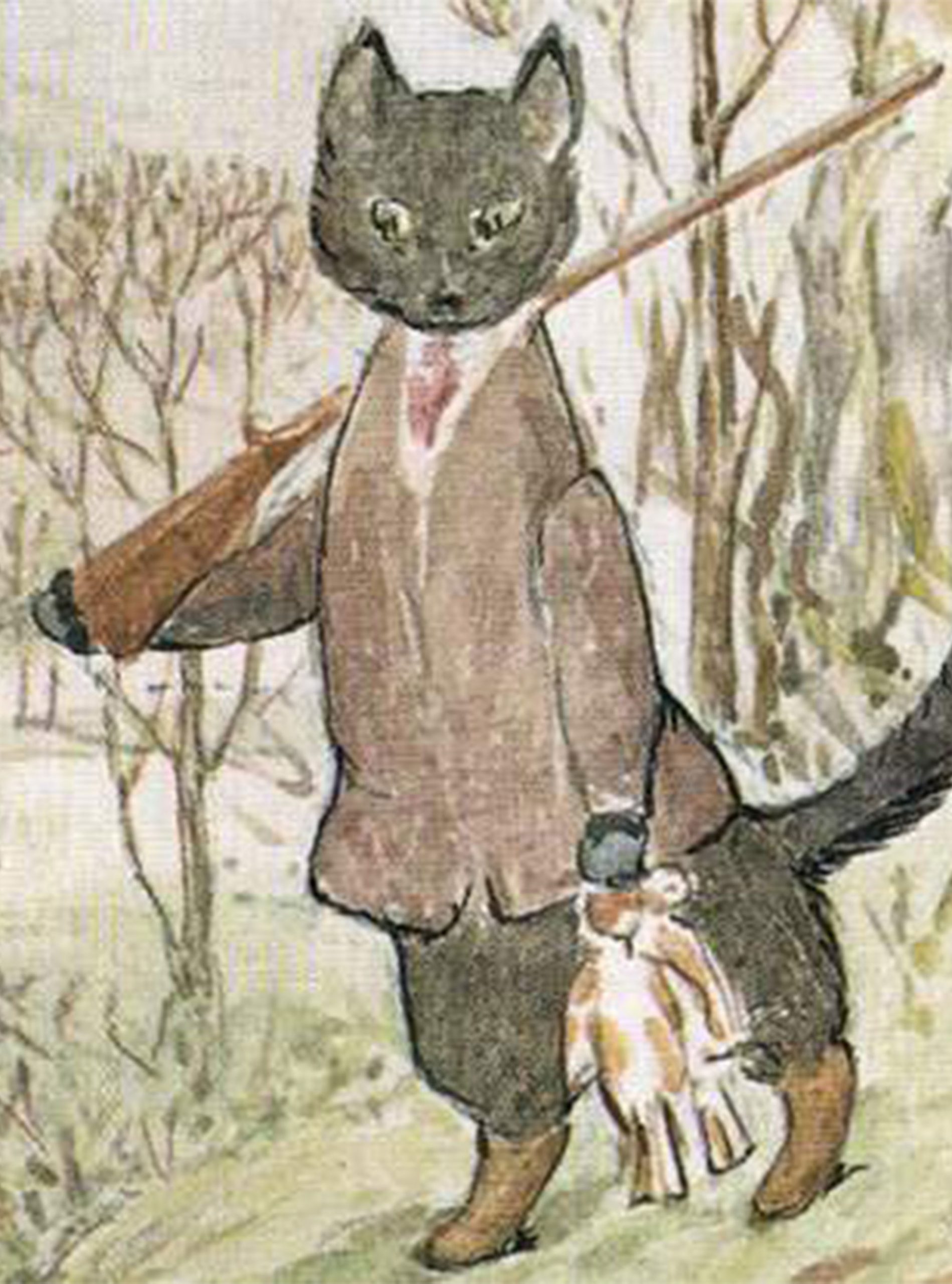 A kitty leads a double life in Beatrix Potter's posthumously published tale