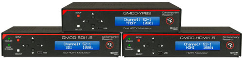 Contemporary Research Launches QMOD-HDTV Encoder Modulators at InfoComm