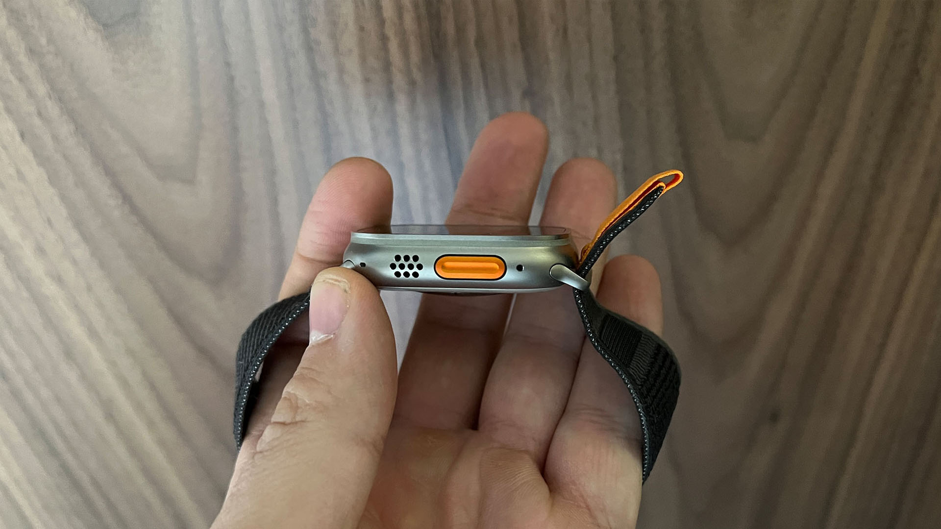 Apple Watch Ultra being tested by Live Science contributor Lloyd Coombes
