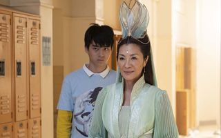 Jim Liu and Michelle Yeoh in ‘American Born Chinese’ on Disney Plus.