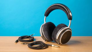 Grell OAE2 studio headphones photographed in front of a blue background