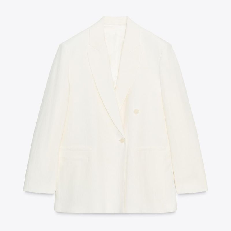 white blazer from Zara
