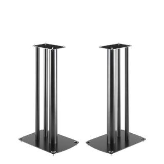 A pair of black Soundstyle Z2 speaker stands on a white background