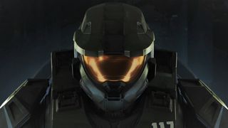 best Xbox one games: A frontal view of Master Chief's helmet