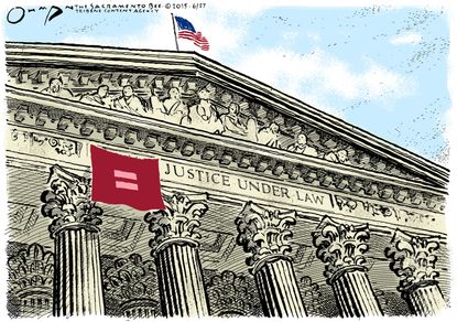 Editorial cartoon Equal rights