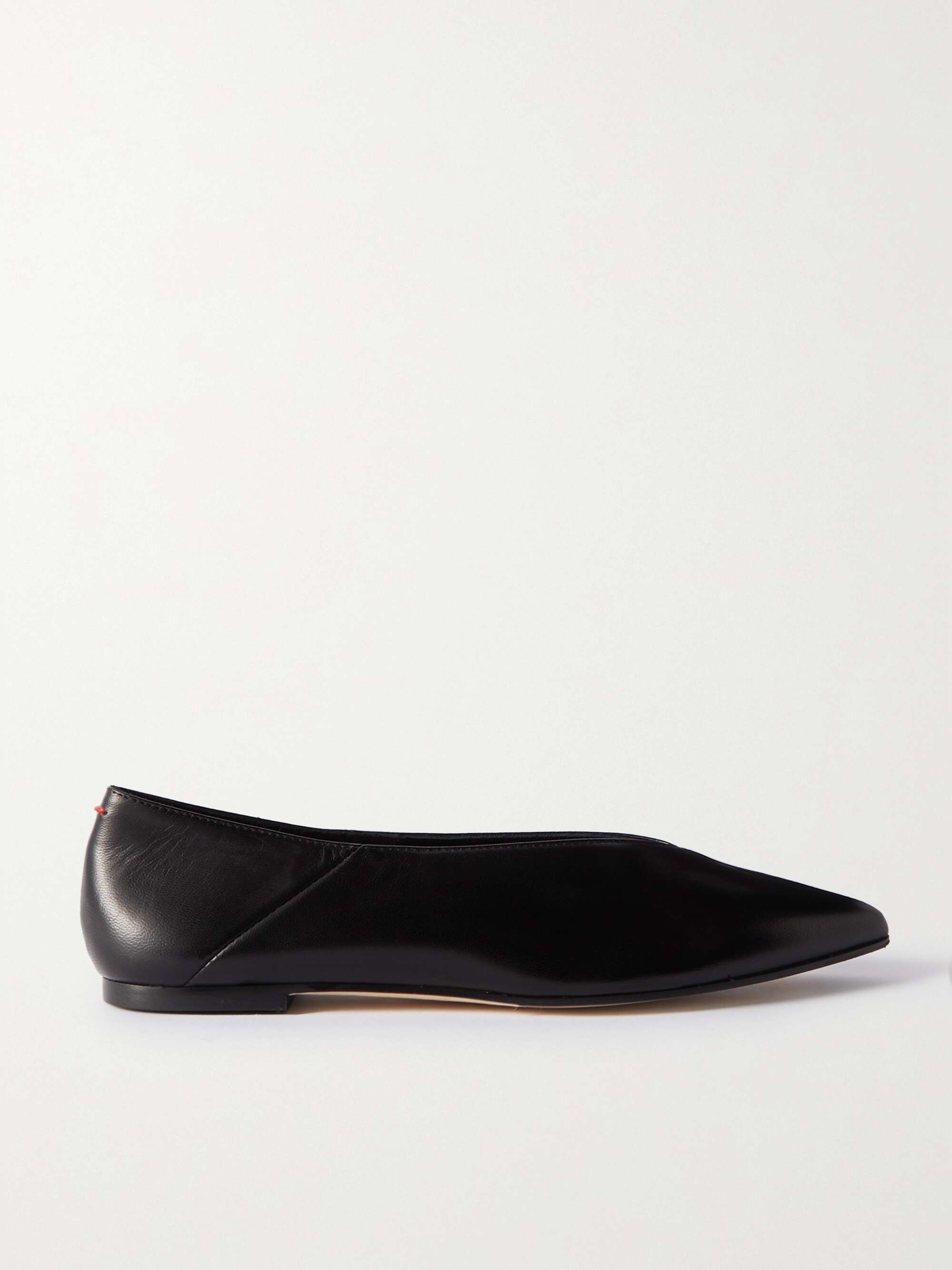 Moa Leather Point-Toe Flats