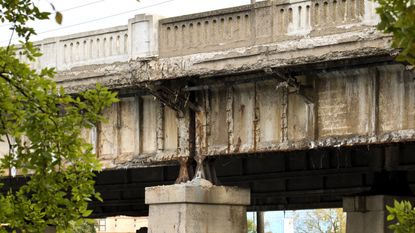 An old bridge needs maintenance.