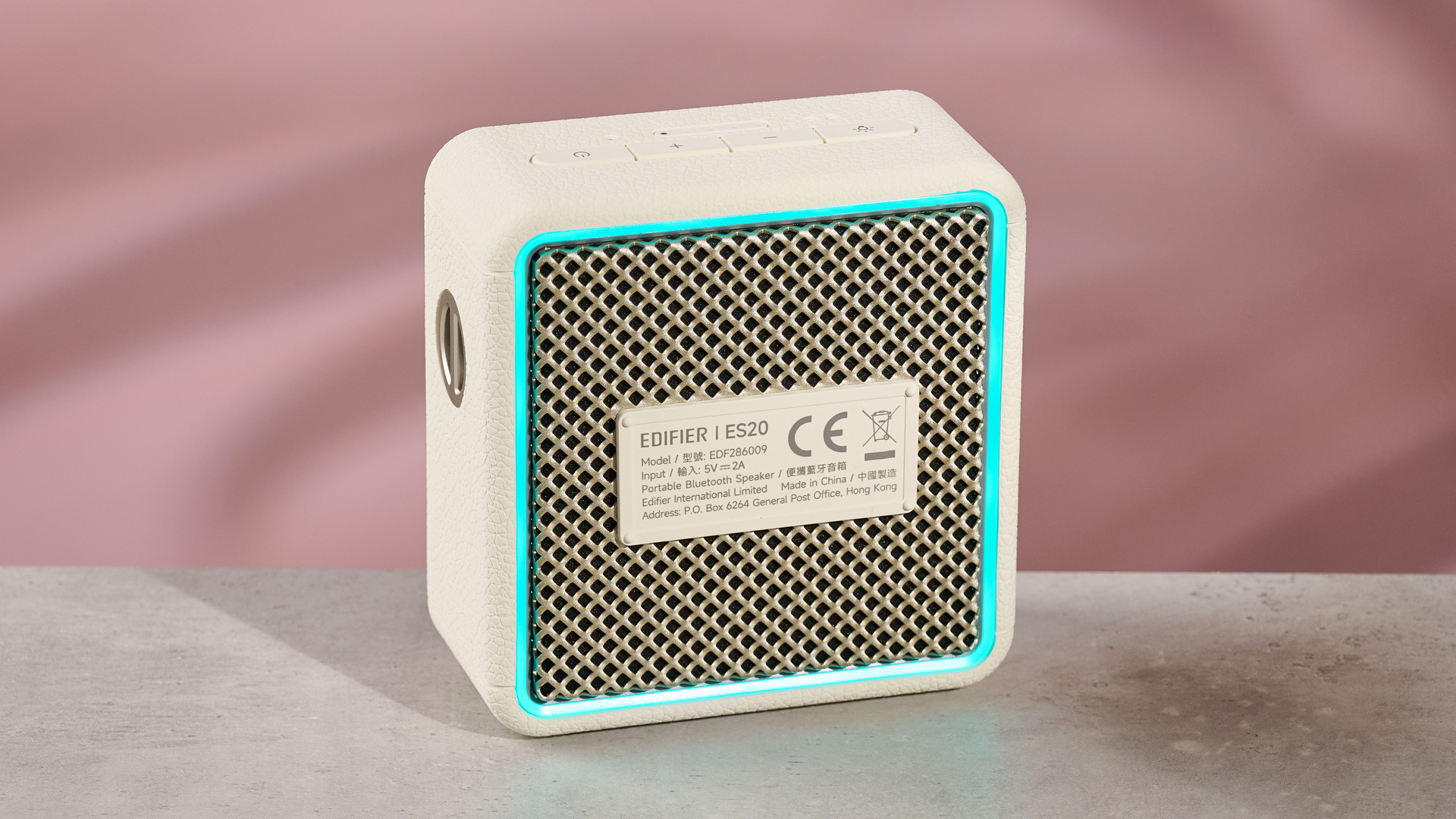 Ambient lights on reverse side of the Edifier ES20