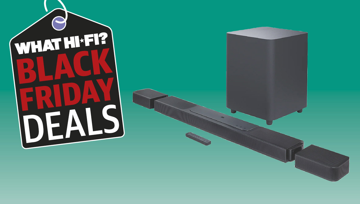 JBL Bar 1300 on a green background