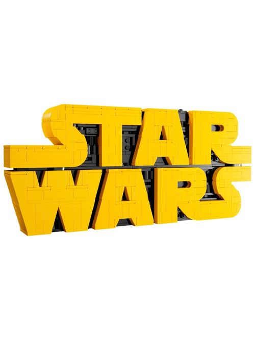 Brick-built Star Wars logo