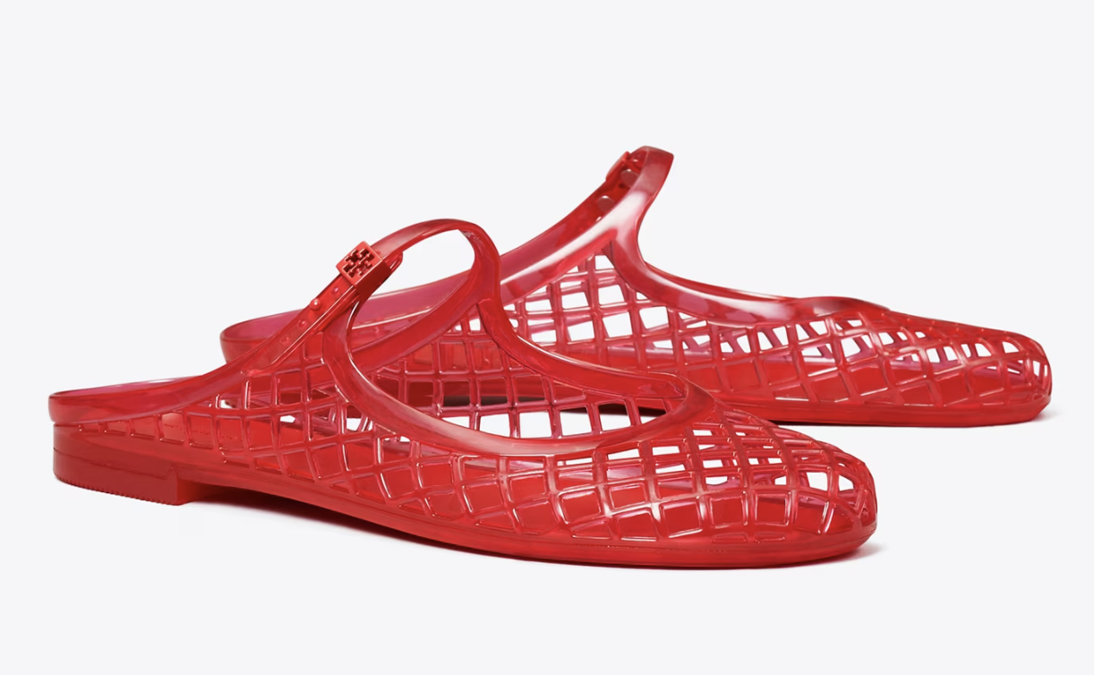 Mellow Mary Jane Jelly in White, Size 10