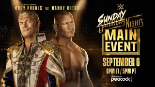 Cody Rhodes and Randy Orton on the poster for WWE Sunday Night's Main Event.