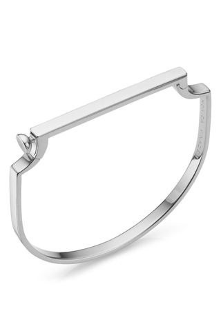 Silver engravable Signature Thin Bangle MONICA VINADER