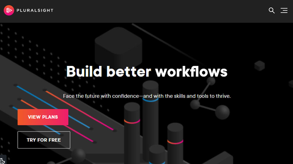 Tangkapan layar situs web untuk Pluralsight