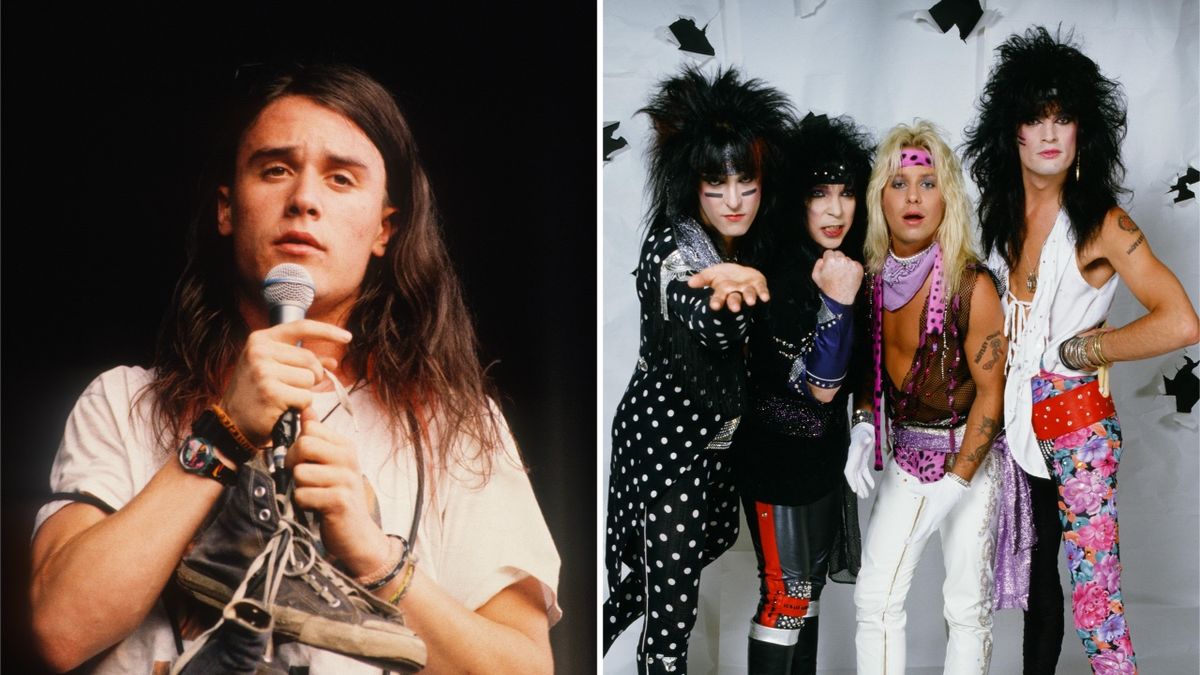 Separate photos of Faith No More’s Mike Patton and Motley Crue