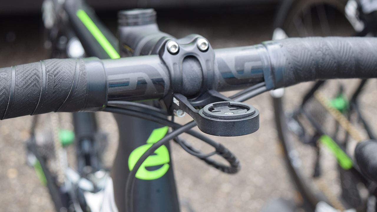 A closer look at the out-front computer mount