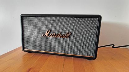 Marshall Stanmore III review: speaker on sideboard