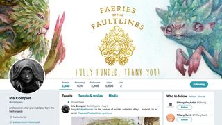 Iris Compiet used Twitter to promote her Faeries of the Faultlines project