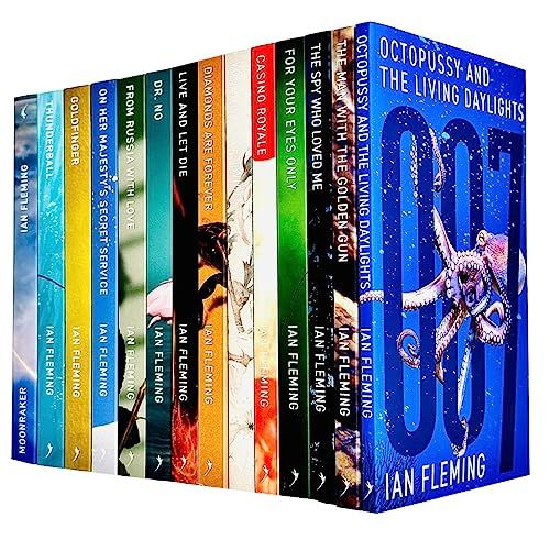Vintage 007 James Bond Collection 14 Books Set