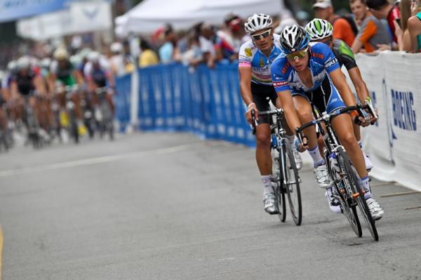 Boy Van Poppel (UnitedHealthcare) working at getting a break going.