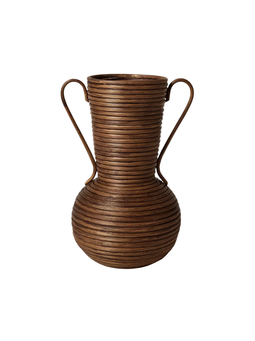 Woven Rattan Vase
