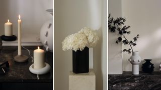 compilation image of rooms showing the new Kelly Hoppen x Marks and Spencer home design collaboration