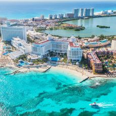 Cancun, Mexico from above