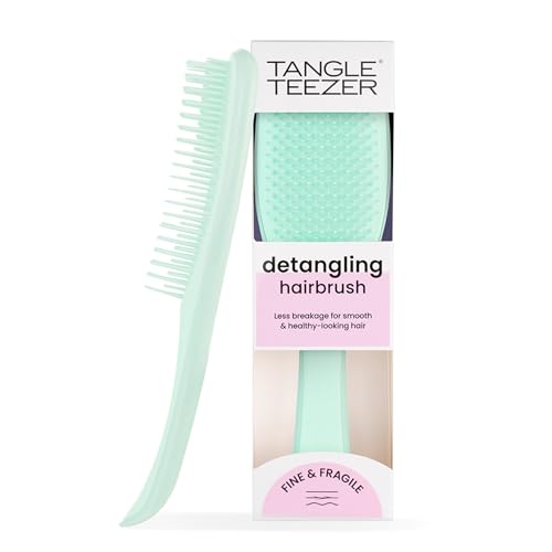 Tangle Teezer | the Fine and Fragile Wet Detangler Hairbrush for Wet &amp;amp; Dry Hair | Color Treated, Fine, Fragile Hair | Jade Lagoon