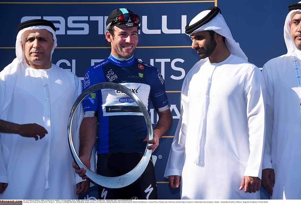 Mark Cavendish (Etixx-QuickStep) wins Dubai Tour