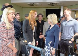 The Duchess of Cornwall meets Sophie Turner