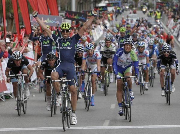 Francisco Ventoso (Movistar) wins stage 3 of the Ruta del Sol.