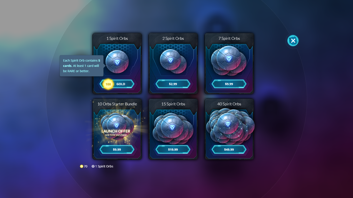 I never felt the need to purchase Spirit Orbs with real money.