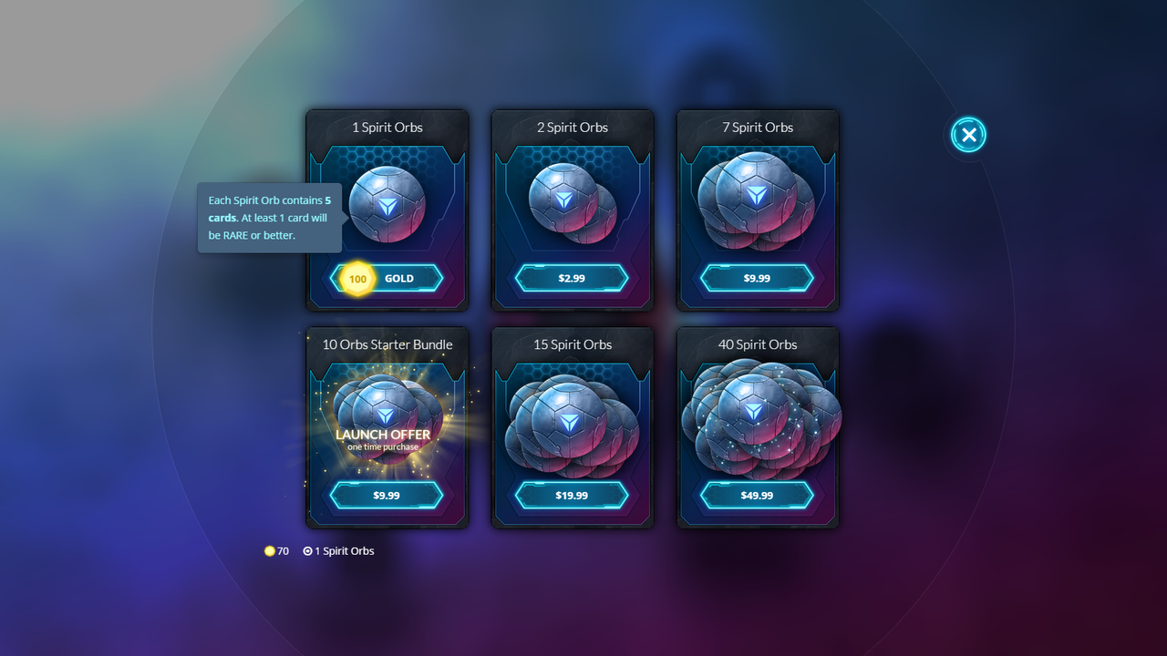 I never felt the need to purchase Spirit Orbs with real money.