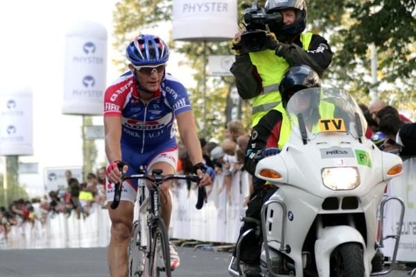 Lampre-bound Grega Bole (Adria Mobil) finishes in third.