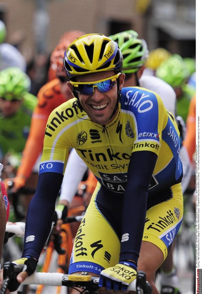 Alberto Contador (Tinkoff-Saxo) in good mood at the start of stage 6