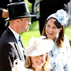 Prince William and Carole Middleton at Royal Ascot in 2024